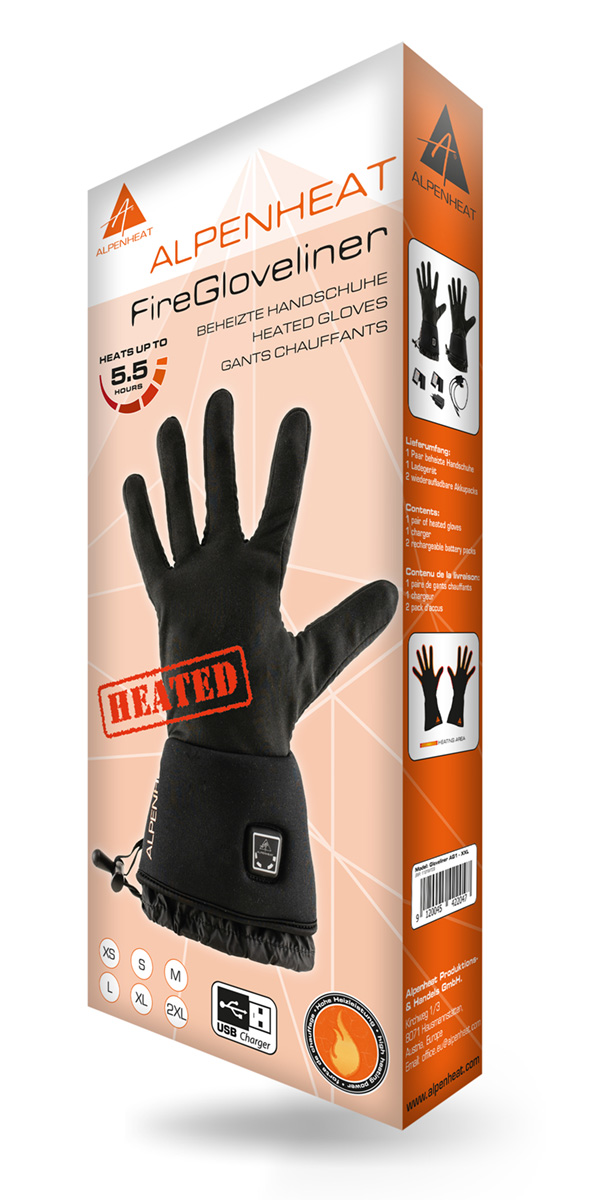 1 paire de gants Chauffage électrique Protection de charge USB