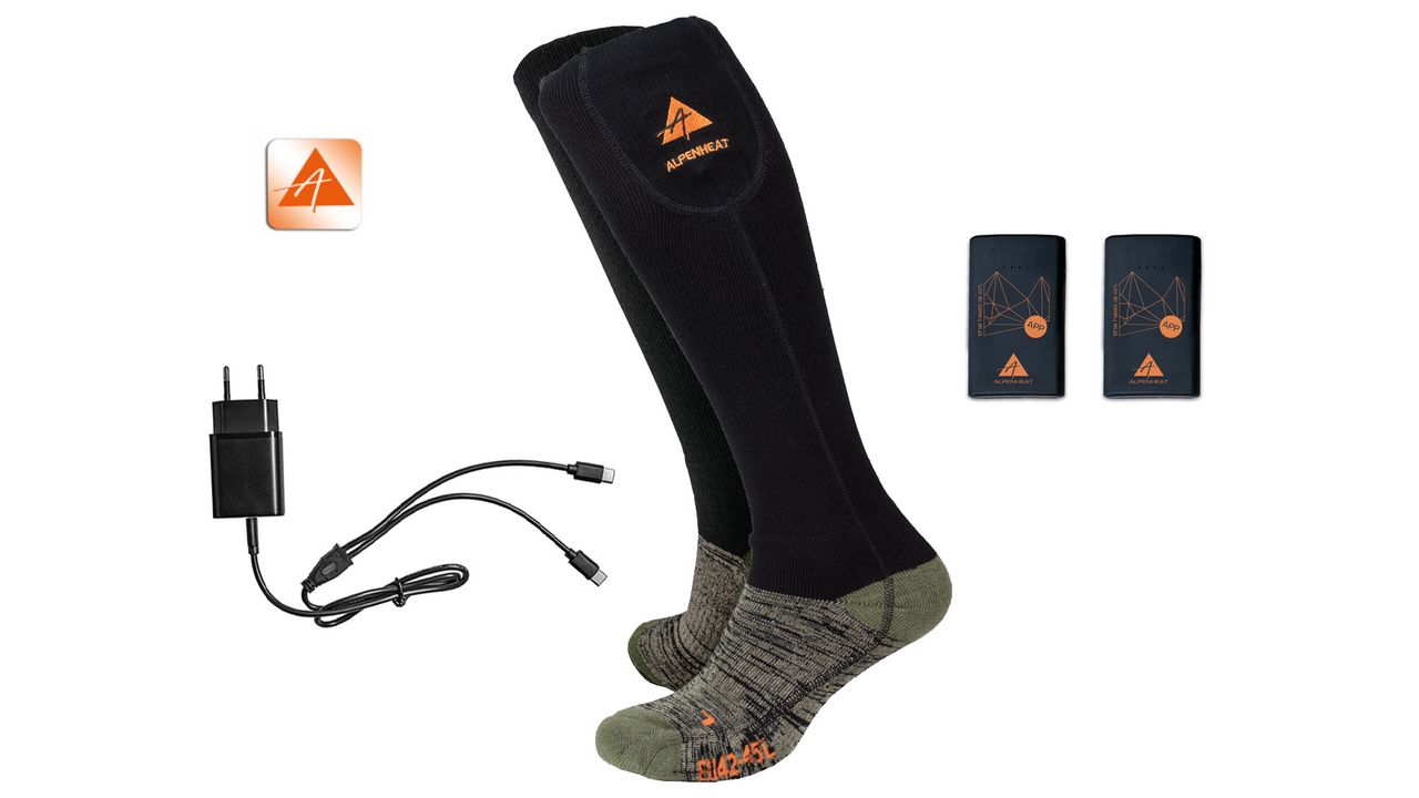 ALPENHEAT Woollen Heated Socks with APP FIRE-SOCKS - AJ27-APP Wool